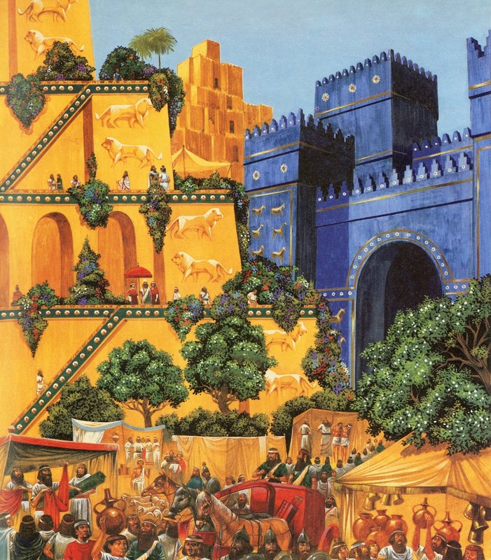 Hangende tuinen van Babylon door Richard Hook