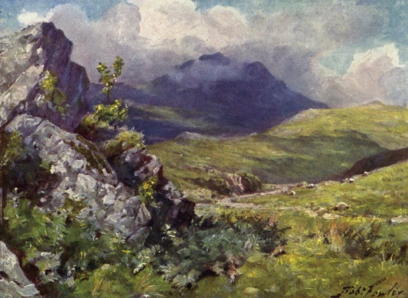 Uitzicht op Moelwyn door Robert (after) Fowler