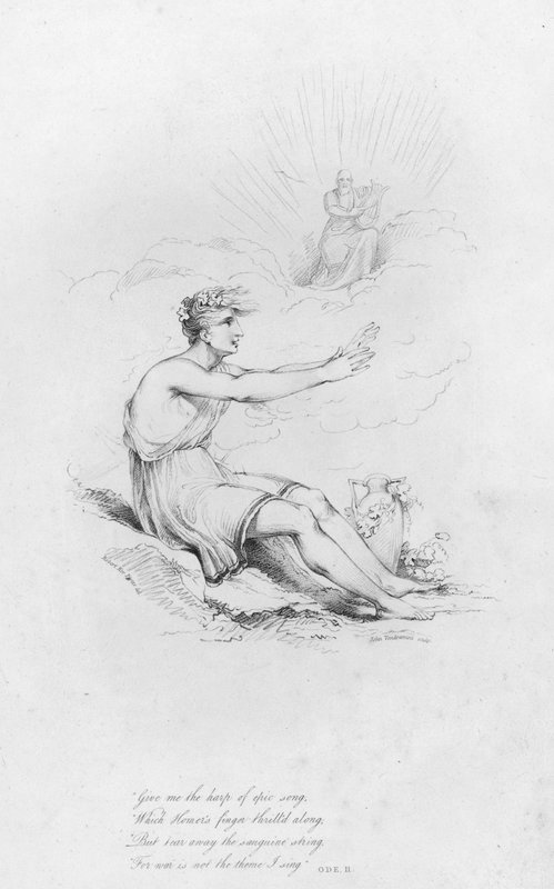 Anacreon, Ode II door Robert Kerr (after) Porter