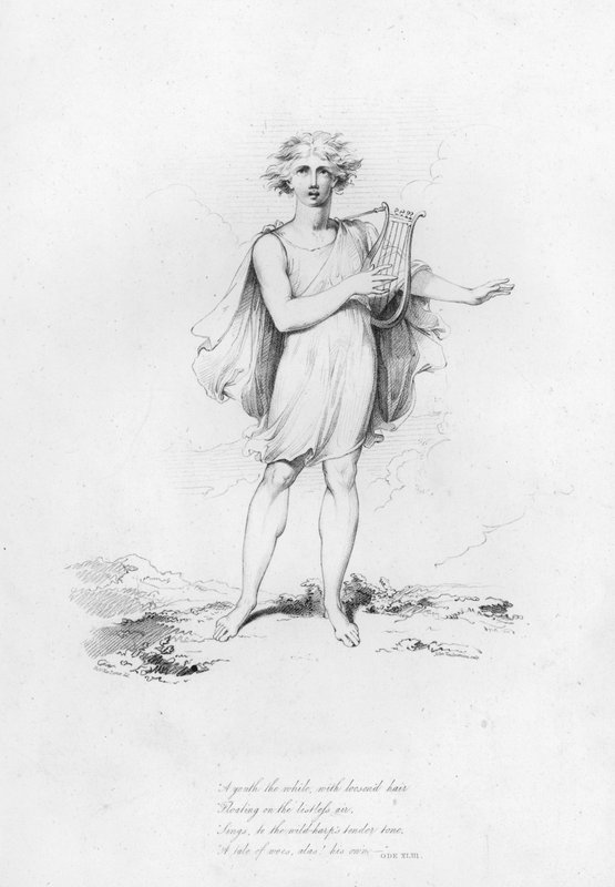 Anacreon, Ode XLIII (gravure) door Robert Kerr (after) Porter
