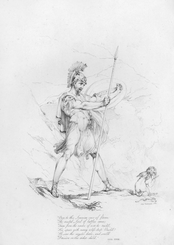 Anacreon, Ode XXVIII (gravure) door Robert Kerr (after) Porter