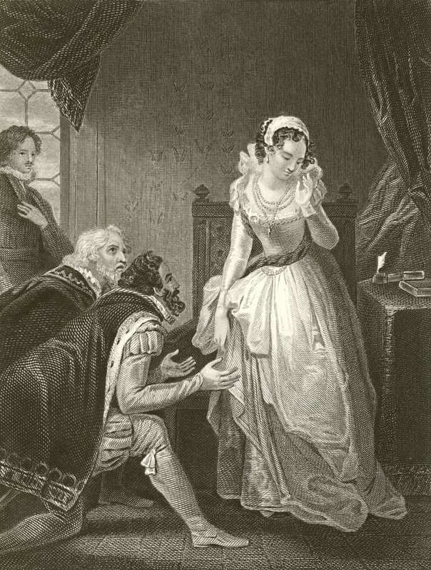 Lady Jane Grey wijst de kroon af door Robert Smirke