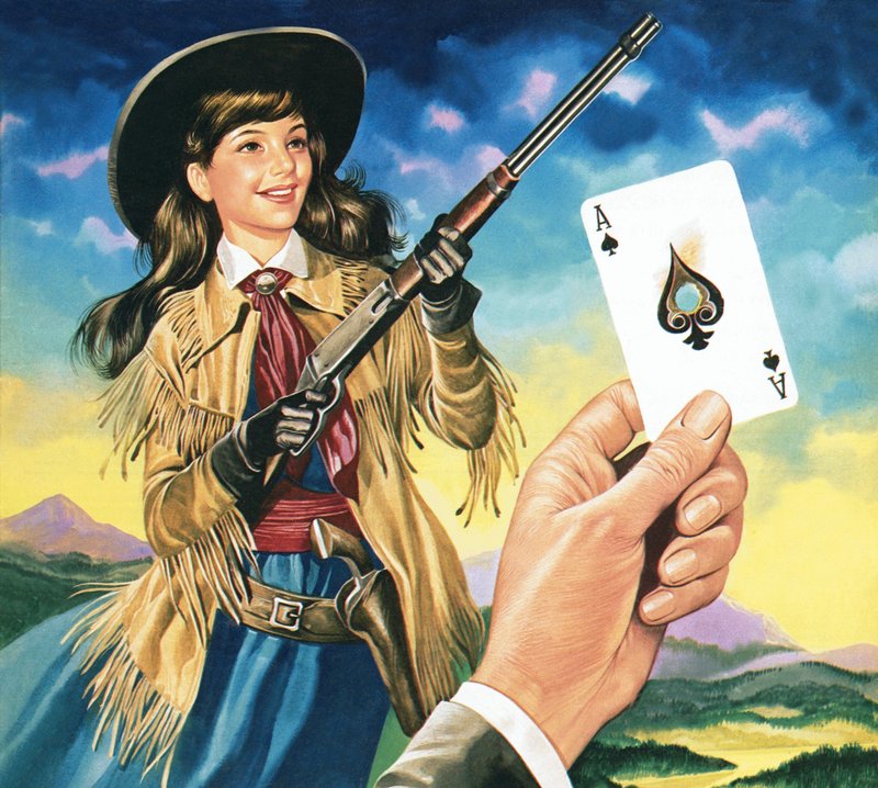 Miss Annie Oakley door Ron Embleton