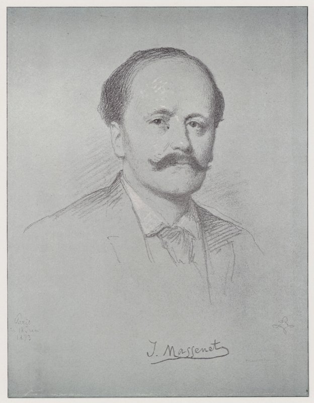 Jules Emile Frederic Massenet door Rudolf Lehmann
