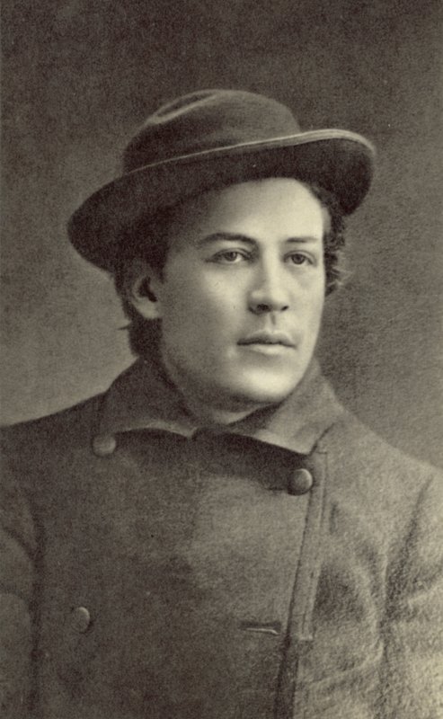 Anton Tsjechov, Russische toneelschrijver, Moskou, 1883 door Russian Photographer
