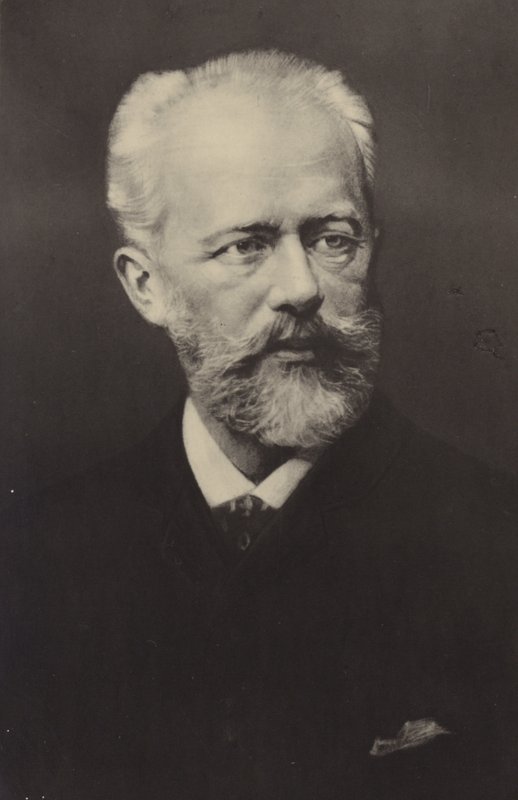 Portret van Pyotr Ilyich Tchaikovsky door Russian Photographer