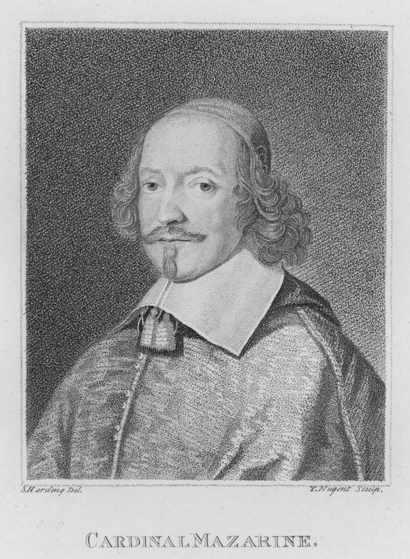 Kardinaal Mazarine door S. (after) Harding