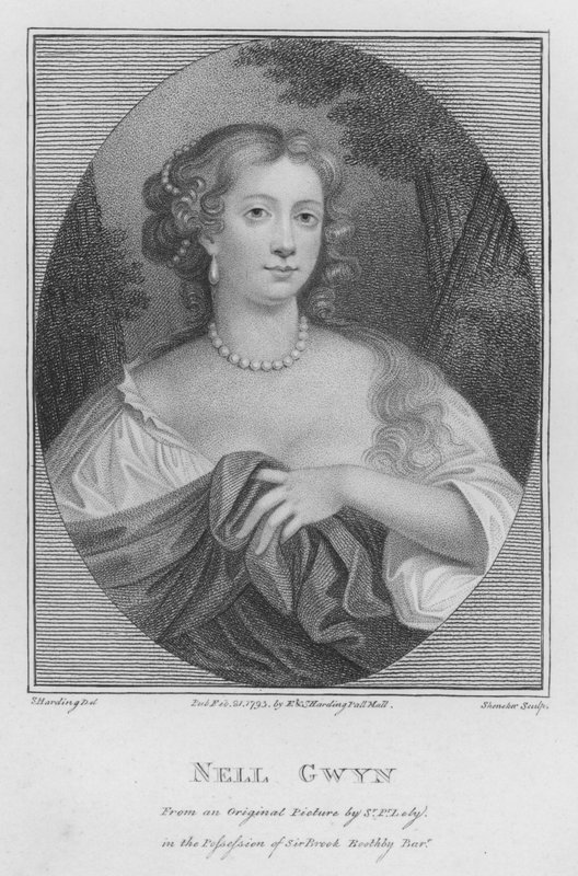 Nell Gwyn door S. (after) Harding