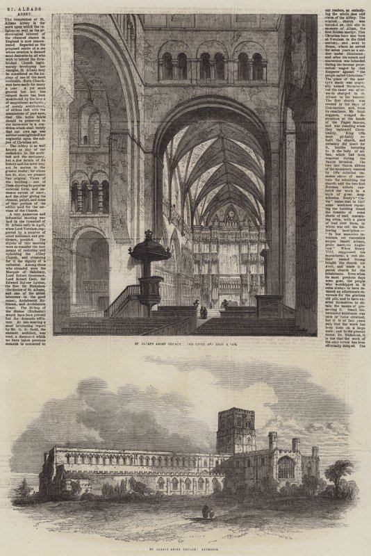 St Albans Abdij door Samuel Read