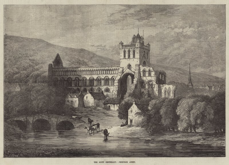 De Scott Eeuwfeest, Jedburgh Abbey door Samuel Read