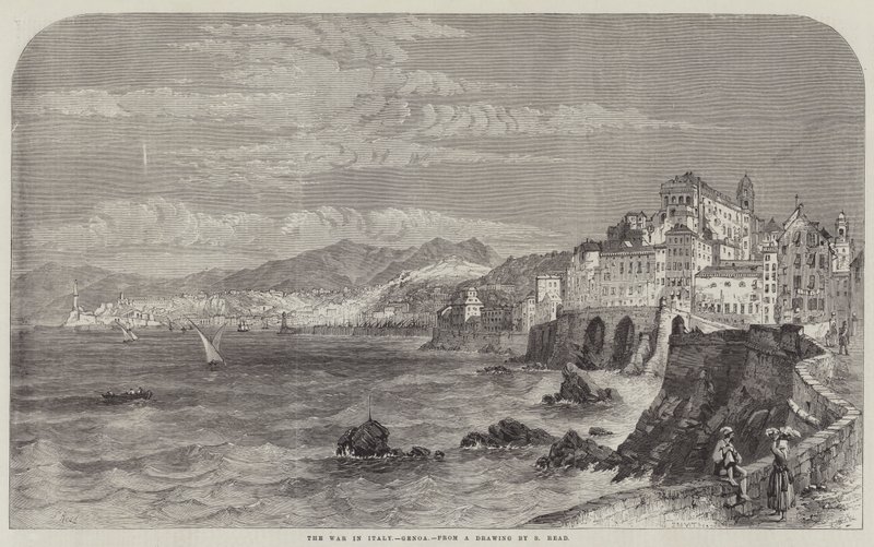 De Oorlog in Italië, Genua door Samuel Read