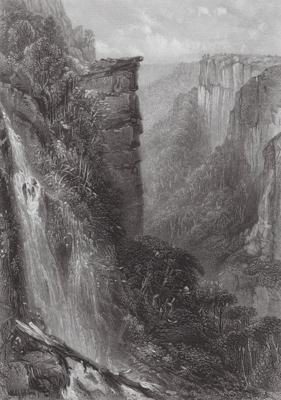 Australië: Val van de Weatherboard door Samuel (after) Prout