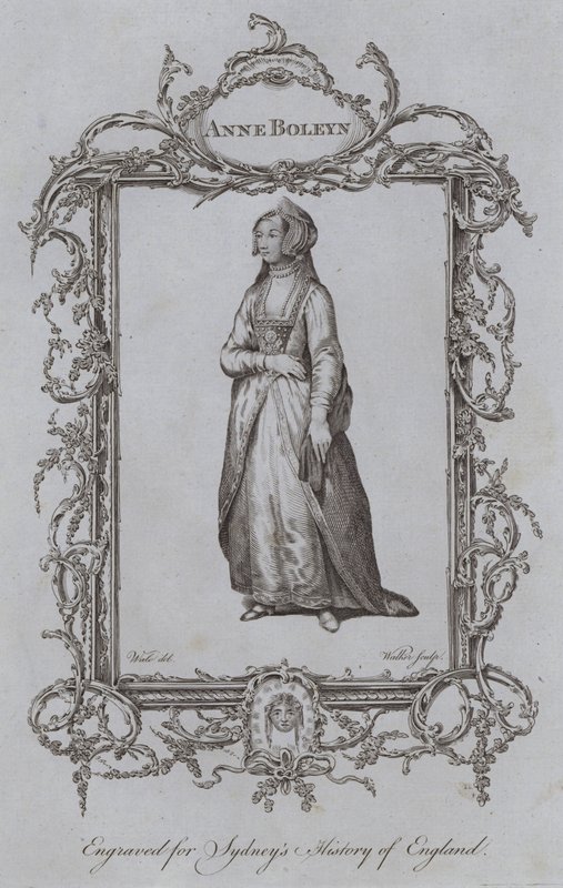 Anne Boleyn (gravure) door Samuel (after) Wale