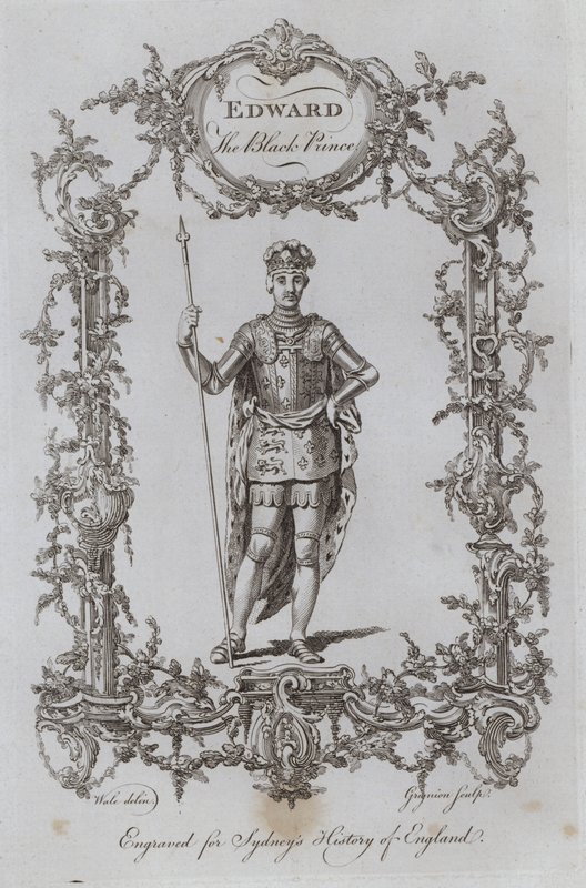 Edward de Zwarte Prins door Samuel (after) Wale