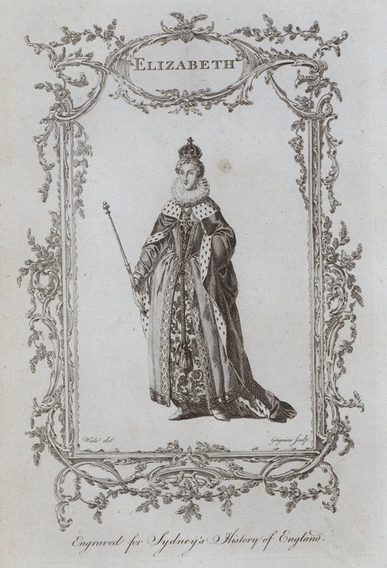 Elizabeth (gravure) door Samuel (after) Wale