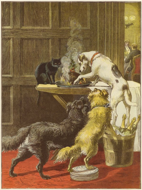 Eerste kerstdag, de ongenode gast door Samuel Edmund Waller