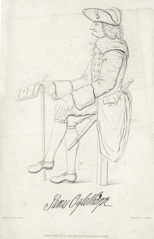 Portret van James Oglethorpe door Samuel Ireland