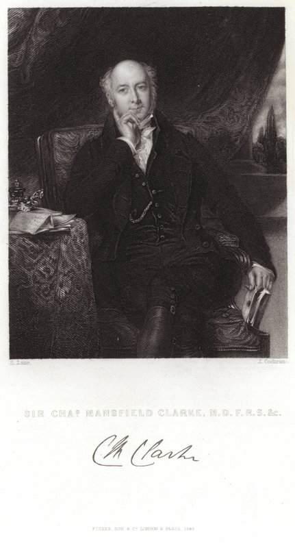 Portret van Sir Charles Mansfield Clarke door Samuel Lane