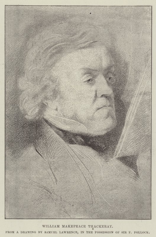 William Makepeace Thackeray door Samuel Lawrence
