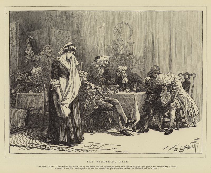 De zwervende erfgenaam door Samuel Luke Fildes