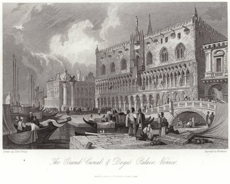 Het Grote Kanaal en het Dogepaleis door Samuel Prout