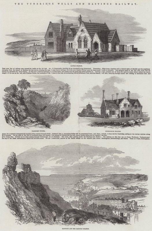 De Tunbridge Wells en Hastings Spoorweg door Samuel Read