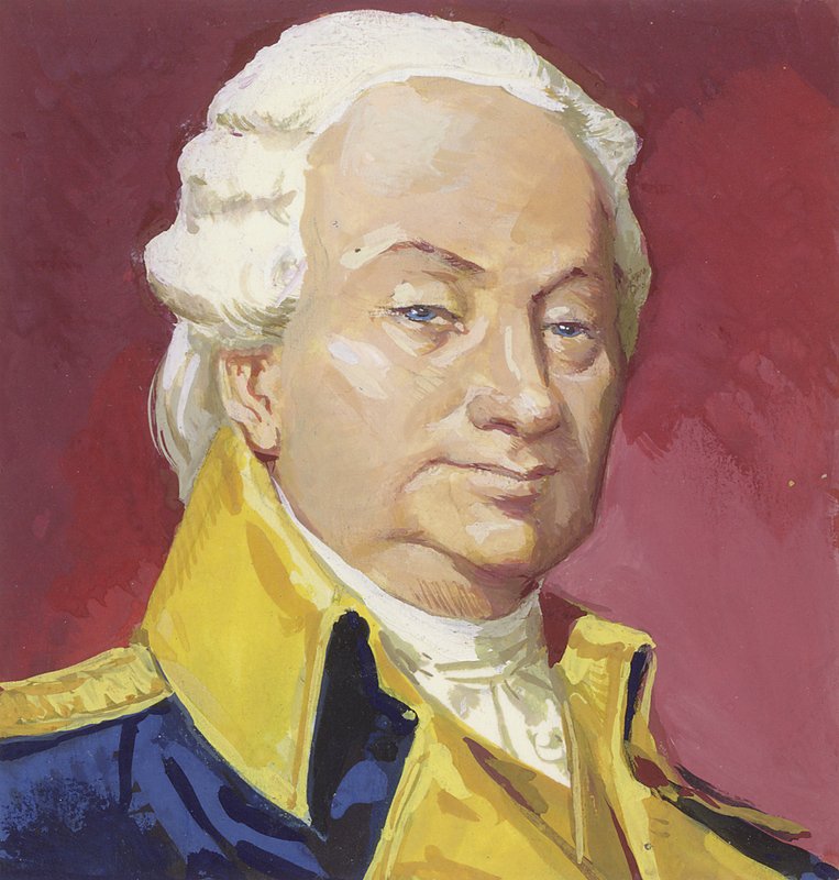 Henry Knox (gouache op papier) door Severino Baraldi