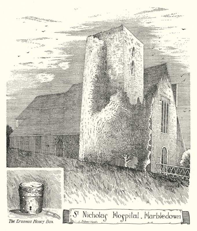 St. Nicholas Hospital, Harbledown door Sidney Heath