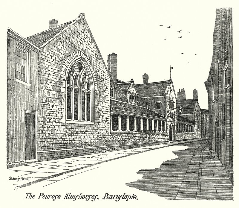 De Penrose Armenhuizen, Barnstaple door Sidney Heath