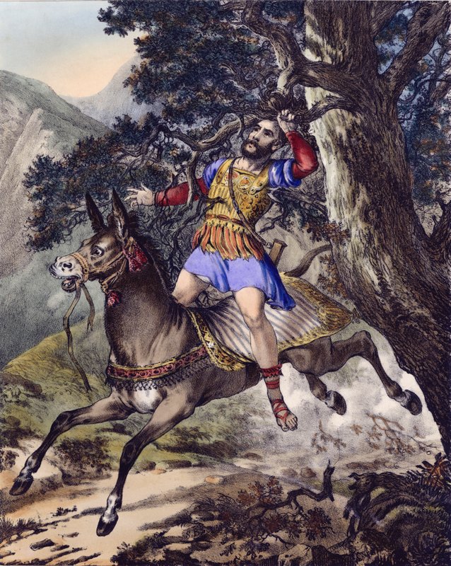 De dood van Absalom door Siegfried Detler Bendixen