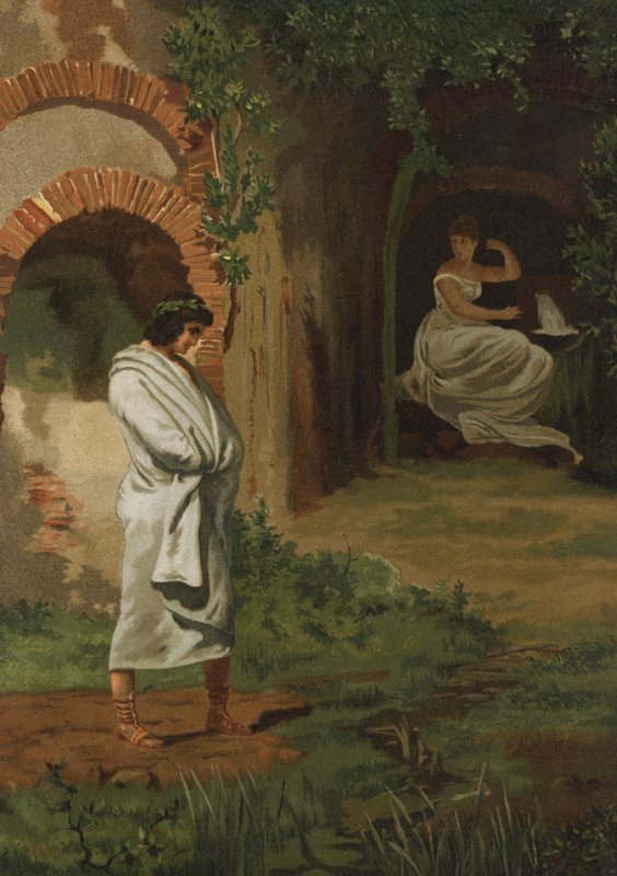 Numa Pompilius raadpleegt de nimf Egeria door Spanish School