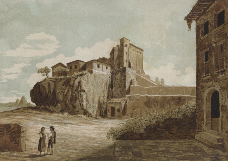De Tarpeïsche Rots, Rome door Spanish School