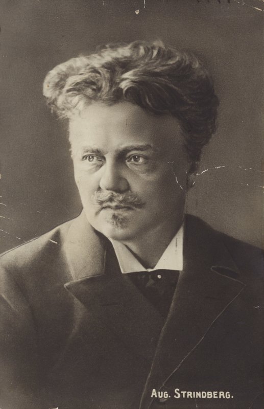 Portret van August Strindberg door Swedish Photographer