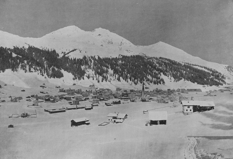 Davos-Platz en de Strelahorn door Swiss Photographer