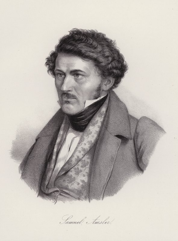 Samuel Amsler, Zwitserse graveur (gravure) door Swiss School