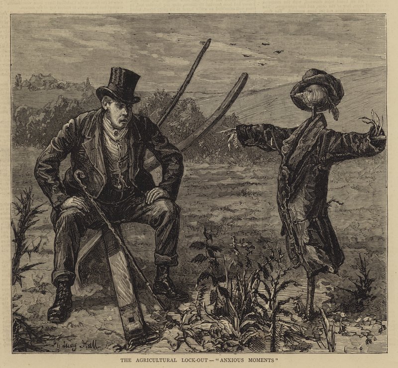 De Landbouwstaking, Bezorgde Momenten door Sydney Prior Hall