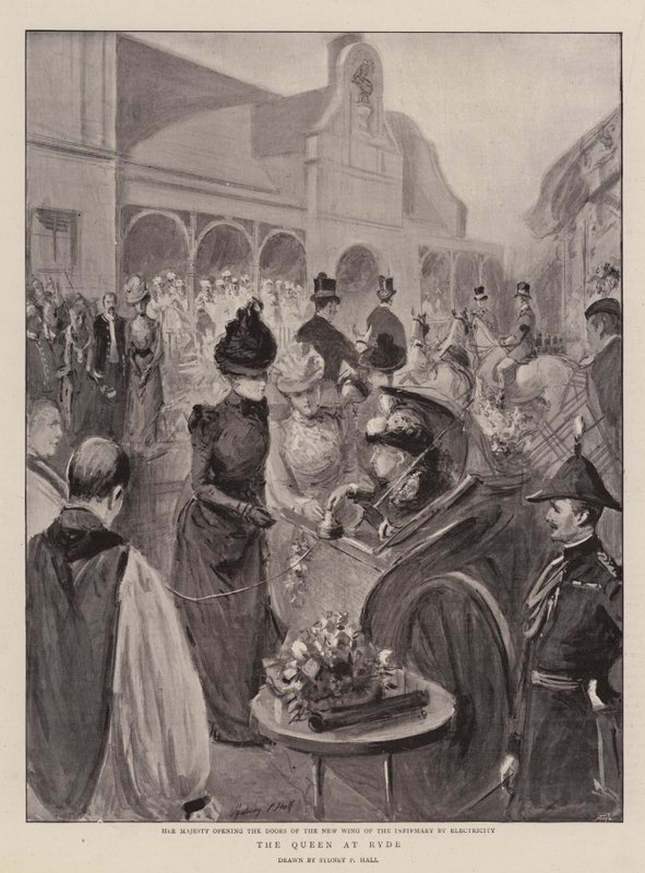 De koningin in Ryde door Sydney Prior Hall