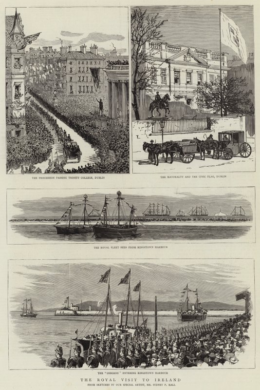 Het Koninklijk Bezoek aan Ierland door Sydney Prior Hall
