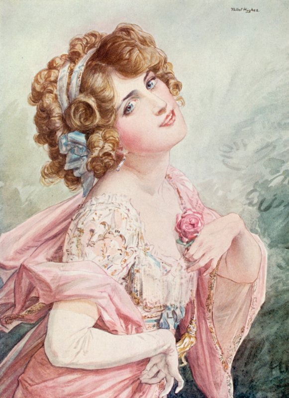 De vrolijke weduwe: Miss Lily Elsie door Talbot Hughes