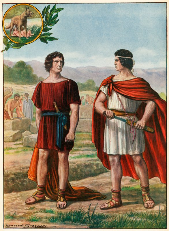 Romulus en Remus door Tancredi Scarpelli