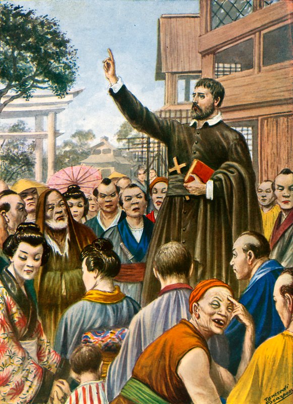 San Francesco Saverio in Japan door Tancredi Scarpelli