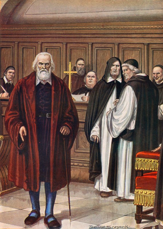 Het proces van Galileo, 1633 door Tancredi Scarpelli