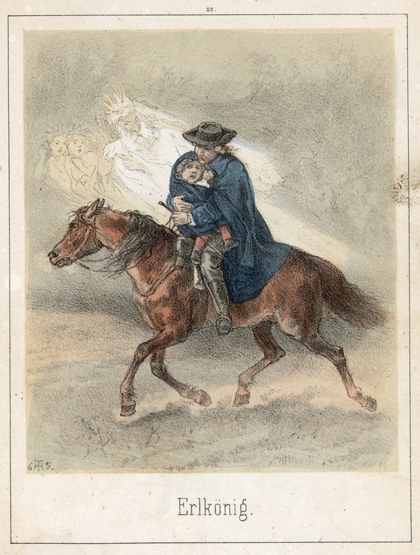 De Erlkoning door Theodor Hosemann