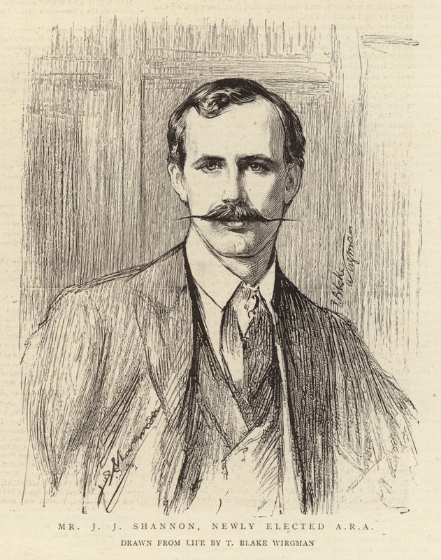 De heer J J Shannon, nieuw verkozen ARA door Theodore Blake Wirgman