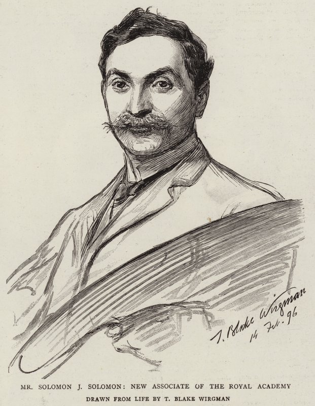 Mr Solomon J Solomon, Nieuw Lid van de Koninklijke Academie door Theodore Blake Wirgman