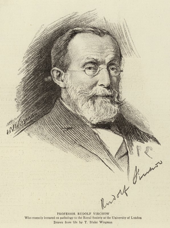 Professor Rudolf Virchow door Theodore Blake Wirgman