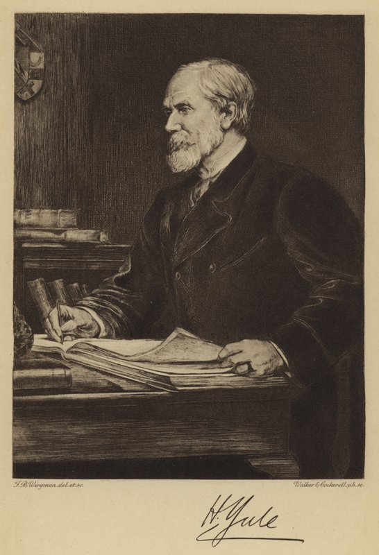 Sir Henry Yule (ets) door Theodore Blake (after) Wirgman