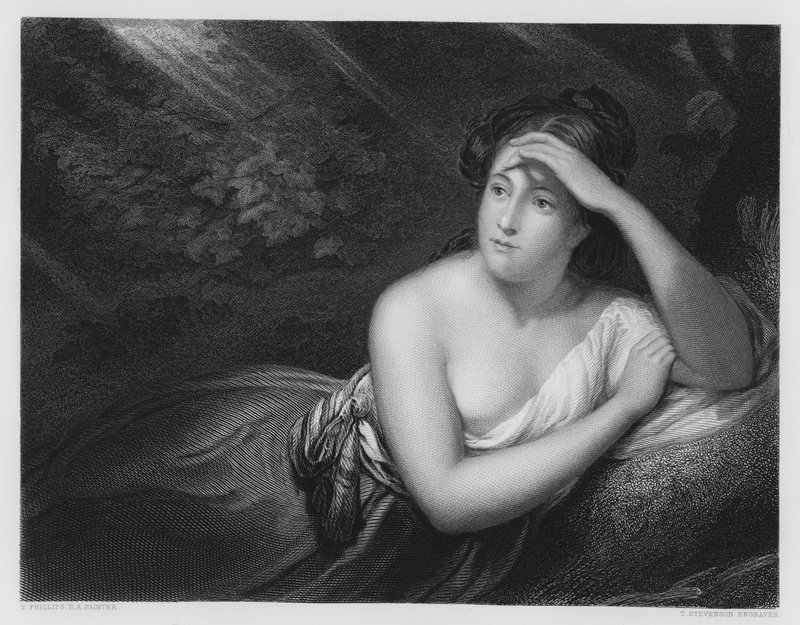 De Nimf, uit het schilderij in de Vernon Gallery door Thomas Phillips
