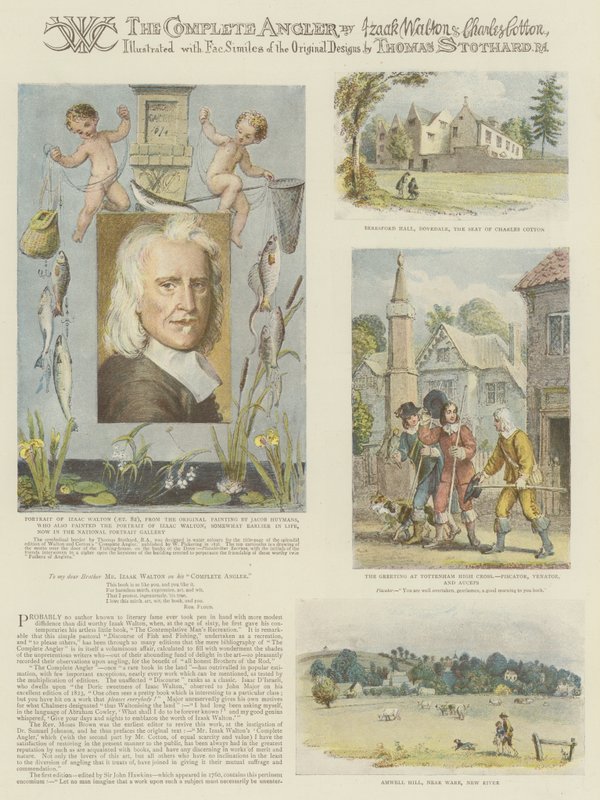 De Volledige Visser, door Izaak Walton en Charles Cotton door Thomas Stothard