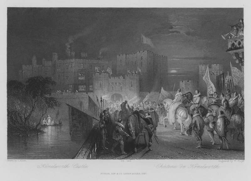 Kasteel Kenilworth door Thomas (after) Allom